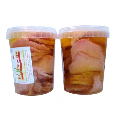 Tarrina de lomo en rodajas